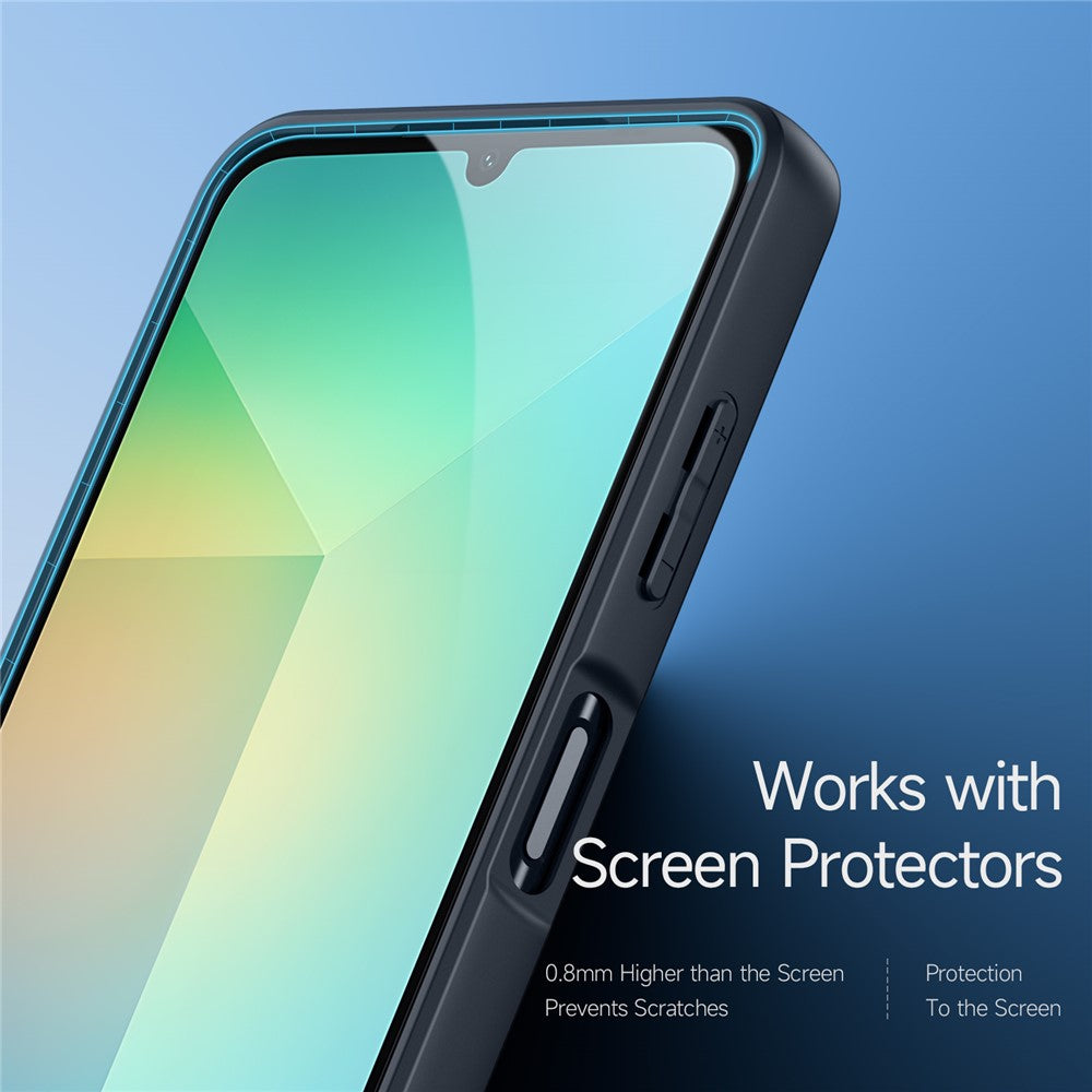 DUX-DUCIS-Aimo-Series-For-Samsung-Galaxy-A06-4G-Case-TPU+PC-Matte-Phone-Cover-(REACH-Certification)-Black