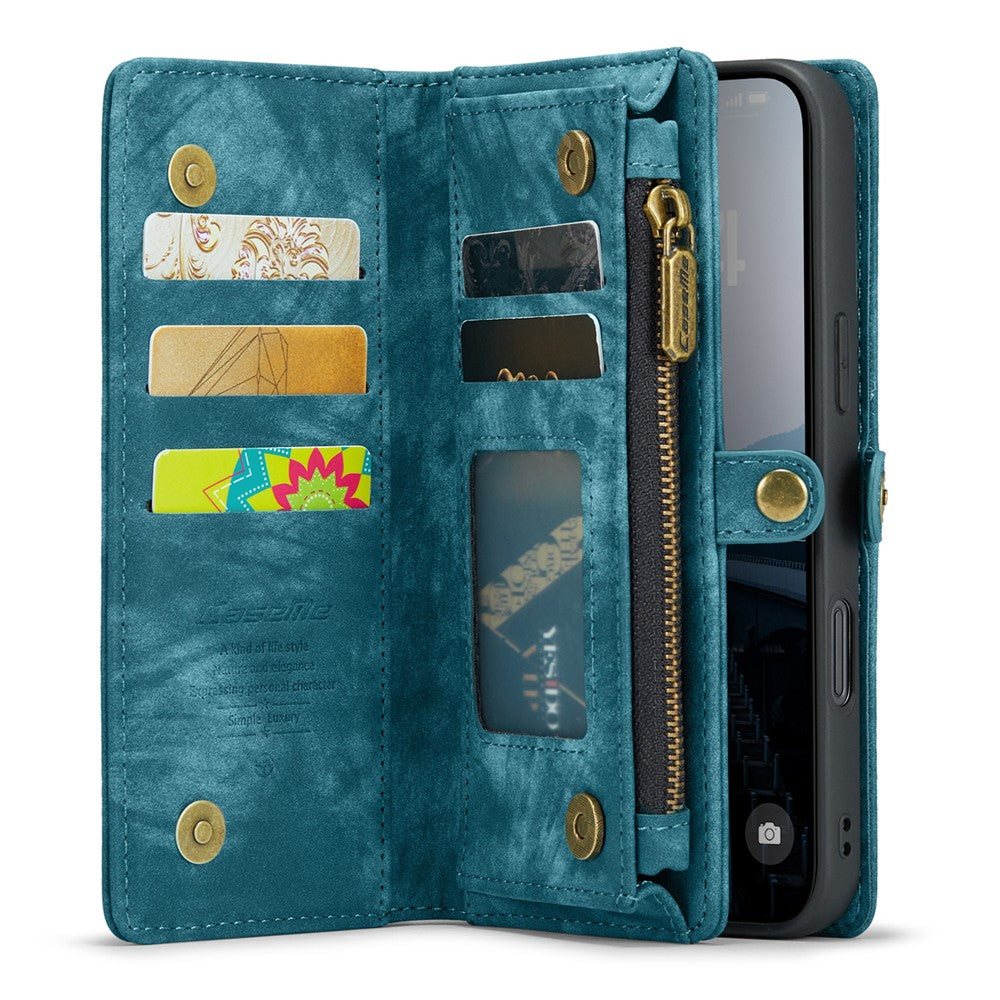 For-iPhone-16-Phone-Cases-CASEME-008-Leather-Cover-with-Detachable-Wallet-and-Strap-Blue