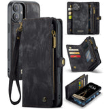 For-iPhone-16-Phone-Cases-CASEME-008-Leather-Cover-with-Detachable-Wallet-and-Strap-Black