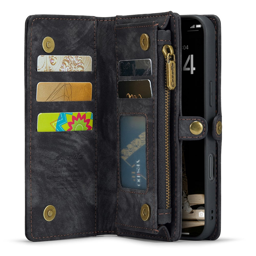 For-iPhone-16-Phone-Cases-CASEME-008-Leather-Cover-with-Detachable-Wallet-and-Strap-Black