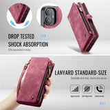 For-iPhone-16-Phone-Cases-CASEME-008-Leather-Cover-with-Detachable-Wallet-and-Strap-Red