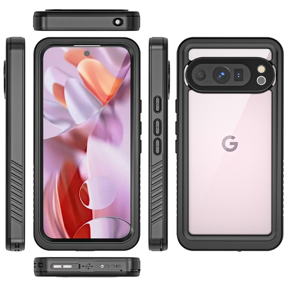 REDPEPPER-FS-Series-For-Google-Pixel-9-Pro-Case-IP68-Waterproof-Clear-Back-Panel-Phone-Cover