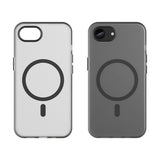 For-iPhone-16e-Case-Compatible-with-MagSafe-Slim-Matte-Translucent-TPU-+-PC-Phone-Cover-Black