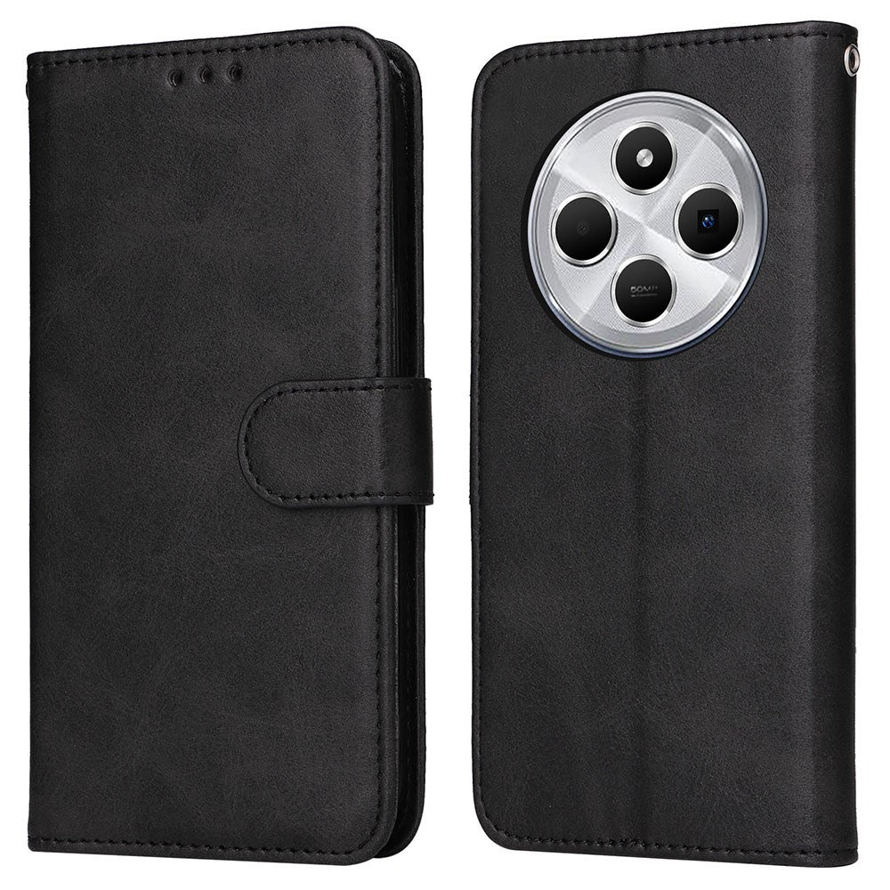 For-Xiaomi-Poco-C75-4G-/-Poco-M7-5G-/-Redmi-A3-Pro-4G-/-14R-5G-/-A4-5G-/-14C-5G-/-14C-4G-Case-Wallet-PU-Leather-Folio-Flip-Phone-Cover-Black