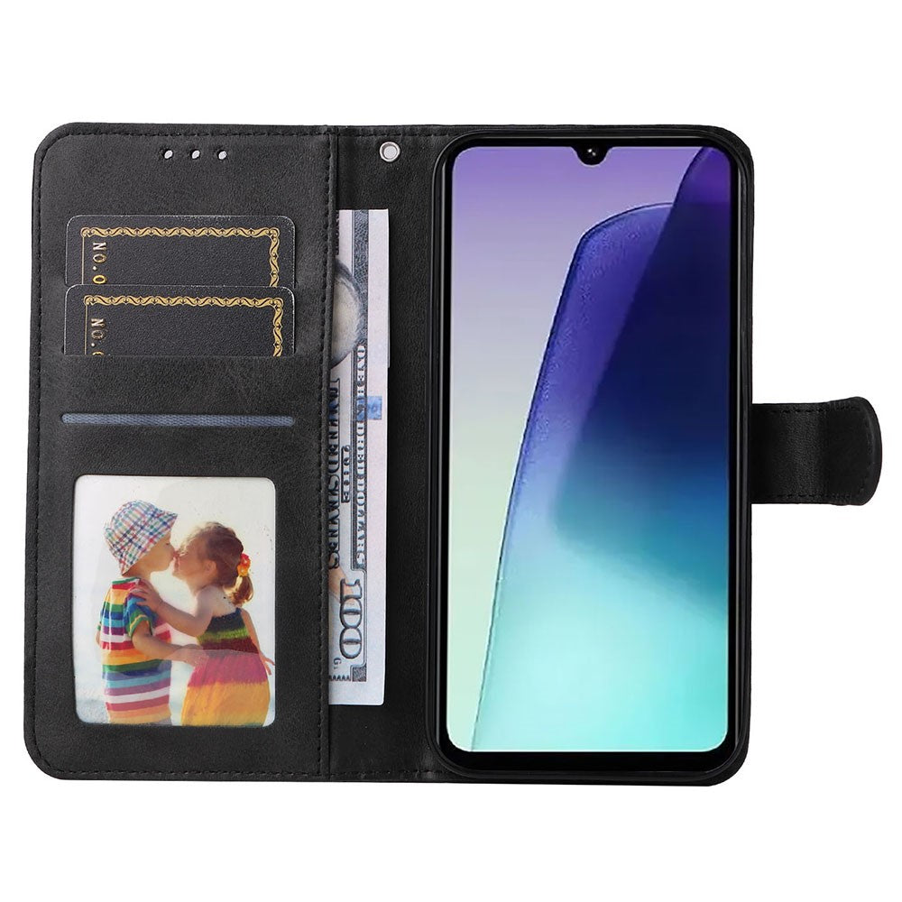 For-Xiaomi-Poco-C75-4G-/-Poco-M7-5G-/-Redmi-A3-Pro-4G-/-14R-5G-/-A4-5G-/-14C-5G-/-14C-4G-Case-Wallet-PU-Leather-Folio-Flip-Phone-Cover-Black