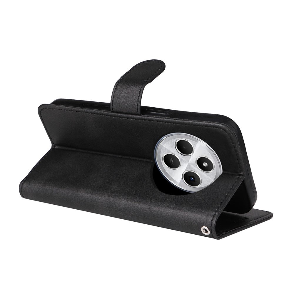 For-Xiaomi-Poco-C75-4G-/-Poco-M7-5G-/-Redmi-A3-Pro-4G-/-14R-5G-/-A4-5G-/-14C-5G-/-14C-4G-Case-Wallet-PU-Leather-Folio-Flip-Phone-Cover-Black