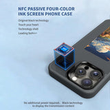 For-iPhone-16-Pro-Max-E-Ink-Phone-Cover-4-Color-Display-Pattern-Customized-Case-Blue