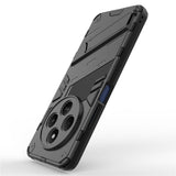 For-Xiaomi-Poco-C75-4G-/-Redmi-14R-5G-/-14C-4G-Case-PC+TPU-Shockproof-Phone-Cover-with-Kickstand-Black