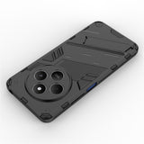 For-Xiaomi-Poco-C75-4G-/-Redmi-14R-5G-/-14C-4G-Case-PC+TPU-Shockproof-Phone-Cover-with-Kickstand-Black