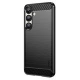 MOFI-JK-TPU-Series-1-For-Samsung-Galaxy-S25-Case-Carbon-Fiber-Texture-TPU-Soft-Phone-Cover-Black