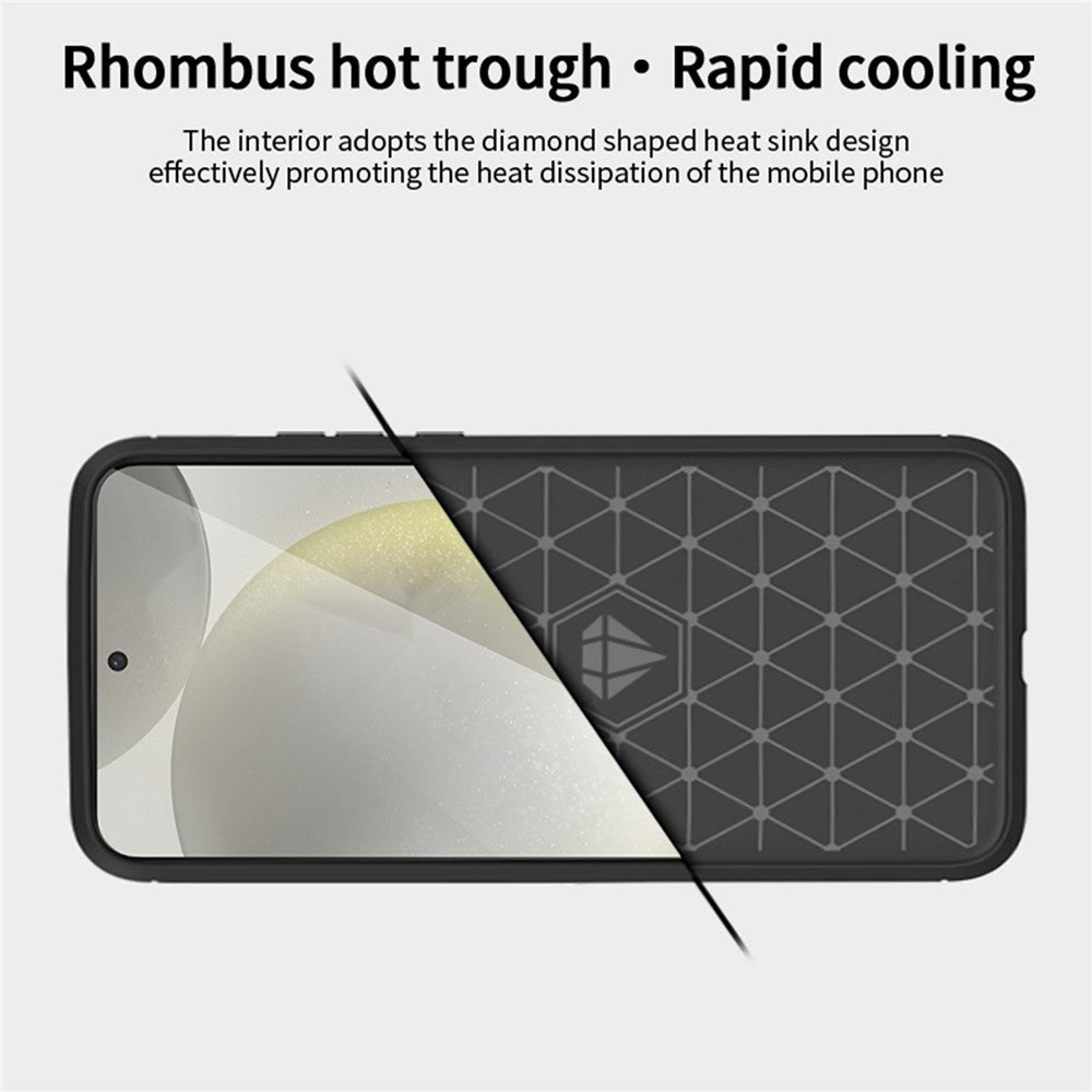 MOFI-JK-TPU-Series-1-For-Samsung-Galaxy-S25-Case-Carbon-Fiber-Texture-TPU-Soft-Phone-Cover-Black