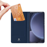 DUX-DUCIS-Skin-Pro-Series-For-Samsung-Galaxy-S25-Case-Leather-Cover-Card-Holder-Blue