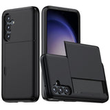 For-Samsung-Galaxy-S25-Case-with-Card-Holder-TPU-+-PC-Phone-Back-Cover-Black