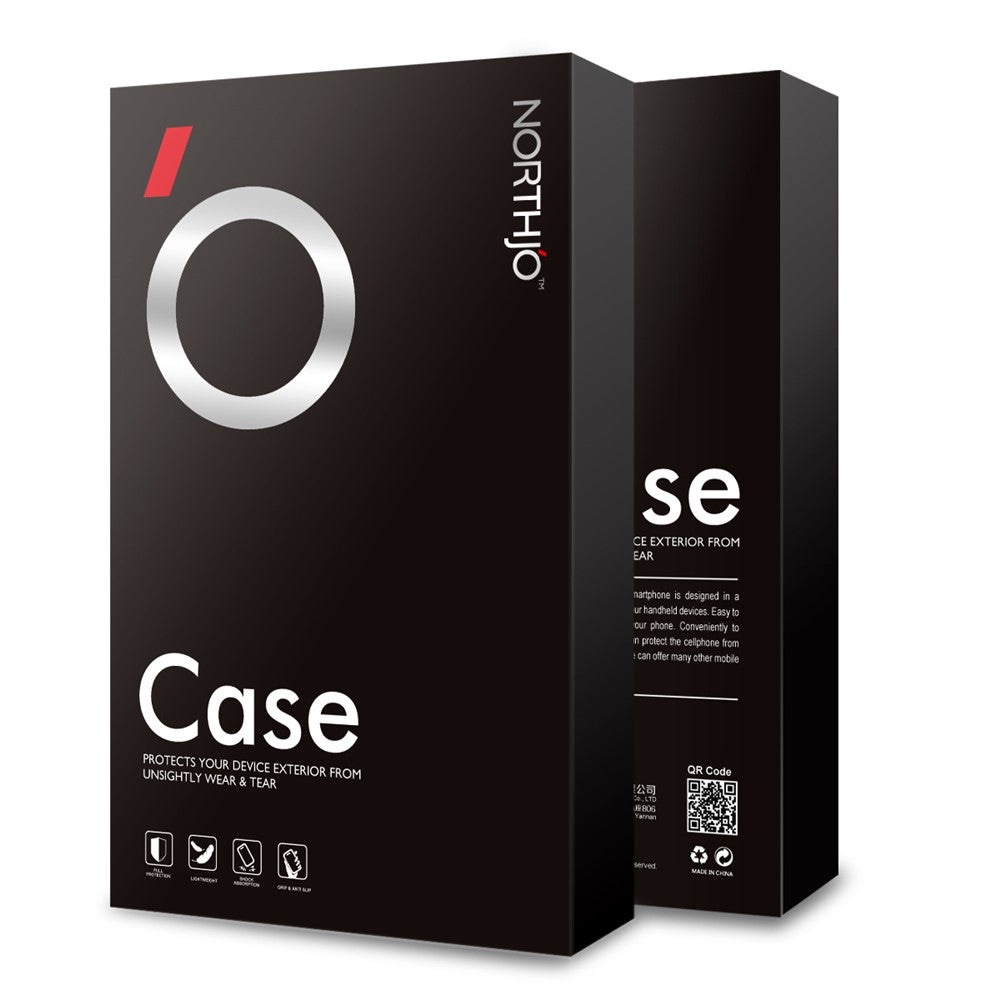 NORTHJO-For-Samsung-Galaxy-S25+-TPU-Phone-Case-with-Tempered-Glass-Film-(Support-Fingerprint-Unlock)-Transparent