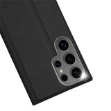 DUX-DUCIS-Skin-Pro-Series-For-Samsung-Galaxy-S25-Ultra-Case-Leather-Phone-Cover-Card-Holder-Black