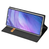 DUX-DUCIS-Skin-Pro-Series-For-Samsung-Galaxy-S25-Ultra-Case-Leather-Phone-Cover-Card-Holder-Black