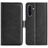 For-Samsung-Galaxy-A36-5G-/-A56-5G-Stand-Case-Calf-Texture-Leather-Wallet-Phone-Cover-Black