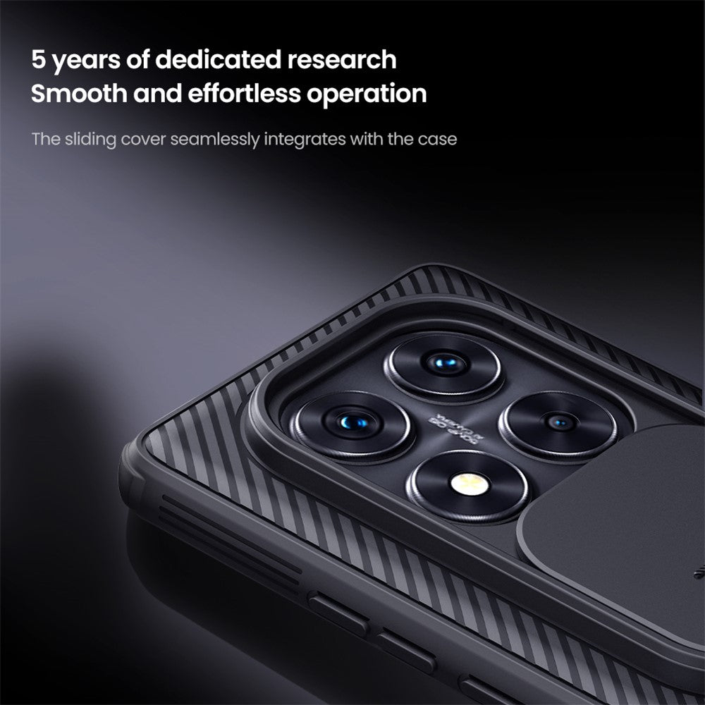 NILLKIN-Camshield-Pro-Series-for-Xiaomi-Redmi-Note-14-Pro-5G-/-Poco-X7-5G-Case-PC+TPU-Slide-Camera-Lid-Phone-Cover-Black