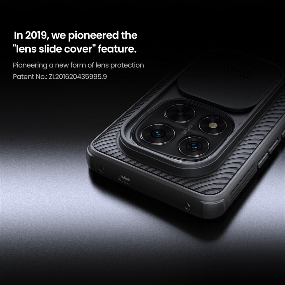 NILLKIN-Camshield-Pro-Series-for-Xiaomi-Redmi-Note-14-Pro+-5G-Case-PC+TPU-Slide-Camera-Lid-Phone-Cover-Black