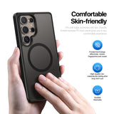 For-Samsung-Galaxy-S25-Ultra-Case-DUX-DUCIS-Yind-Series-PC+TPU-Phone-Cover-Compatible-with-MagSafe-Black