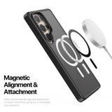 For-Samsung-Galaxy-S25-Ultra-Case-DUX-DUCIS-Yind-Series-PC+TPU-Phone-Cover-Compatible-with-MagSafe-Black