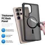 For-Samsung-Galaxy-S25-Ultra-Case-DUX-DUCIS-Yind-Series-PC+TPU-Phone-Cover-Compatible-with-MagSafe-Black