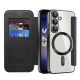For-Samsung-Galaxy-S25-Case-Compatible-with-MagSafe-RFID-Blocking-Leather-Phone-Cover-Black
