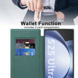 For-Samsung-Galaxy-S25-Ultra-Case-Compatible-with-MagSafe-RFID-Blocking-Leather-Phone-Cover-Blackish-Green