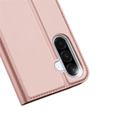 For-Samsung-Galaxy-A56-5G-/-A36-5G-Case-DUX-DUCIS-Skin-Pro-Series-Leather-Cover-Card-Holder-Pink