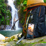 REDPEPPER-Dot+-Series-For-iPhone-15-Phone-Case-Compatible-with-MagSafe-IP68-Waterproof-Clear-Phone-Cover-Black