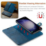 DG.MING-for-Samsung-Galaxy-S25-Case-Detachable-Split-Leather-Phone-Cover-Blue