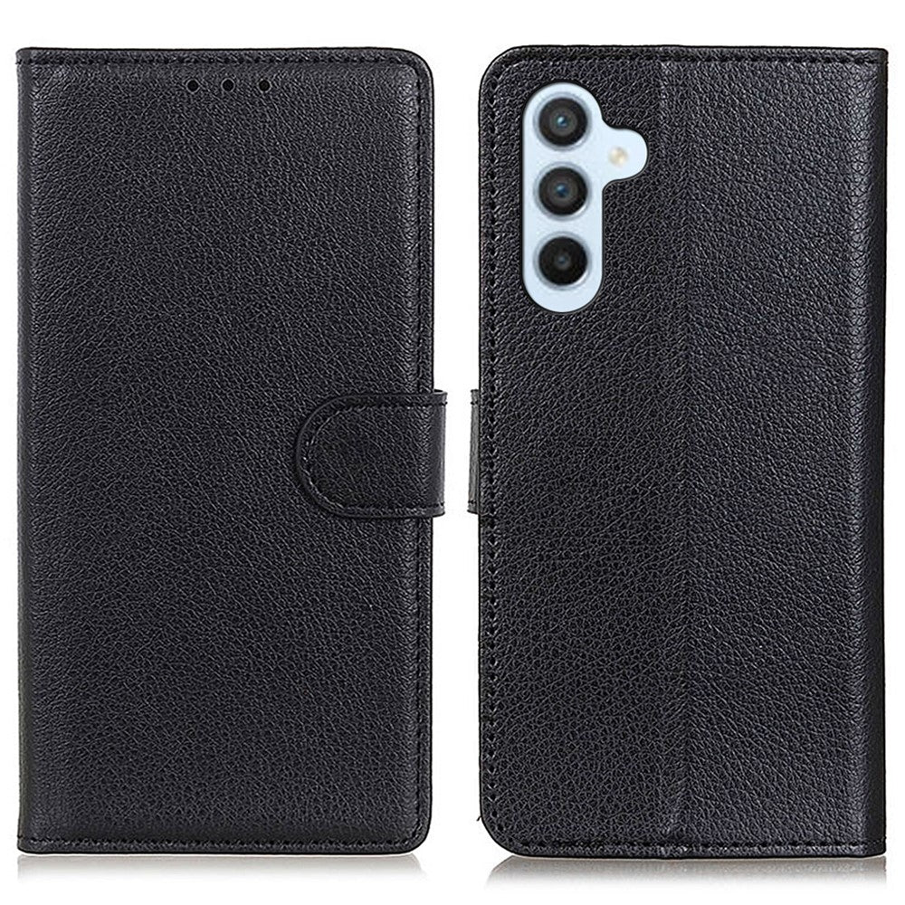 For-Samsung-Galaxy-A36-5G-Wallet-Case-PU-Leather-Phone-Cover-Litchi-Texture-Black