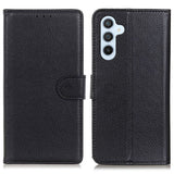 For-Samsung-Galaxy-A36-5G-Wallet-Case-PU-Leather-Phone-Cover-Litchi-Texture-Black