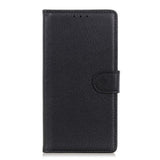 For-Samsung-Galaxy-A36-5G-Wallet-Case-PU-Leather-Phone-Cover-Litchi-Texture-Black