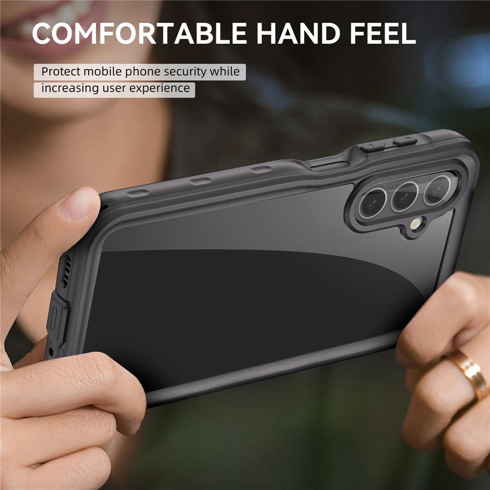 REDPEPPER-For-Samsung-Galaxy-A16-5G-/-4G-Case-IP68-Waterproof-PC+TPU-Phone-Cover-Black