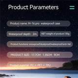 REDPEPPER-For-Samsung-Galaxy-A16-5G-/-4G-Case-IP68-Waterproof-PC+TPU-Phone-Cover-Black