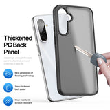 For-Samsung-Galaxy-A56-5G-/-A36-5G-Case-DUX-DUCIS-Yind-Series-Matte-Anti-Fingerprint-TPU+PC-Phone-Back-Cover-Black