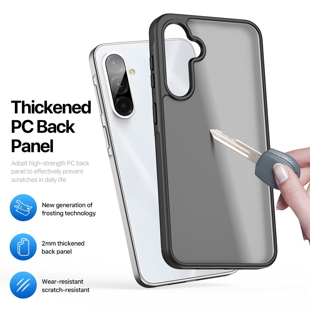 For-Samsung-Galaxy-A56-5G-/-A36-5G-Case-DUX-DUCIS-Yind-Series-Matte-Anti-Fingerprint-TPU+PC-Phone-Back-Cover-Black