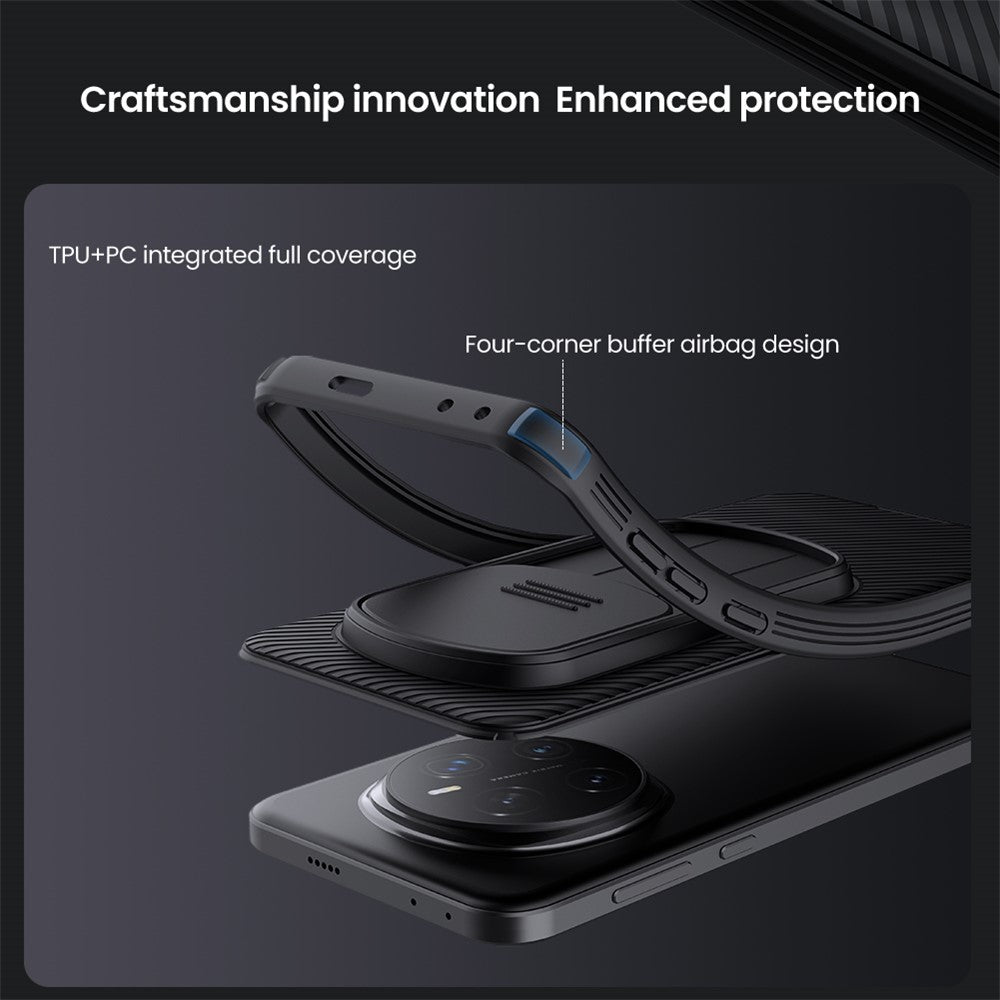 NILLKIN-Camshield-Pro-Series-for-Honor-Magic7-Pro-5G-Case-PC+TPU-Slide-Camera-Lid-Phone-Cover-Black