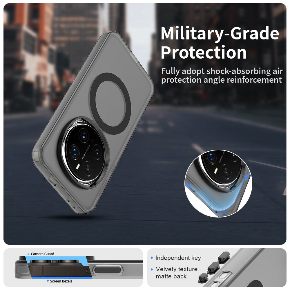 For-Honor-Magic7-Pro-5G-Case-Compatible-with-MagSafe-PC+TPU+PET-Anti-Drop-Phone-Cover-Black