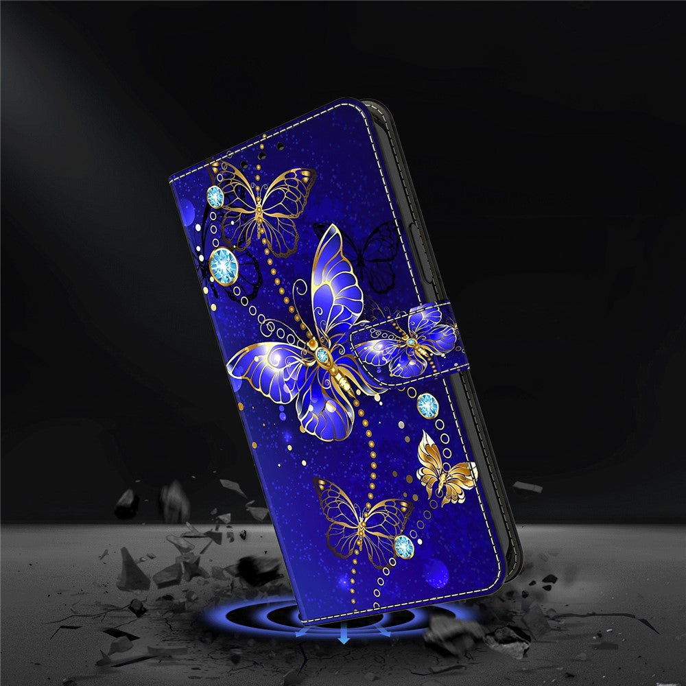 For-Samsung-Galaxy-A36-5G-/-A56-5G-Case-3D-Pattern-PU-Leather-Wallet-Phone-Cover-with-Stand-Diamond-Butterfly
