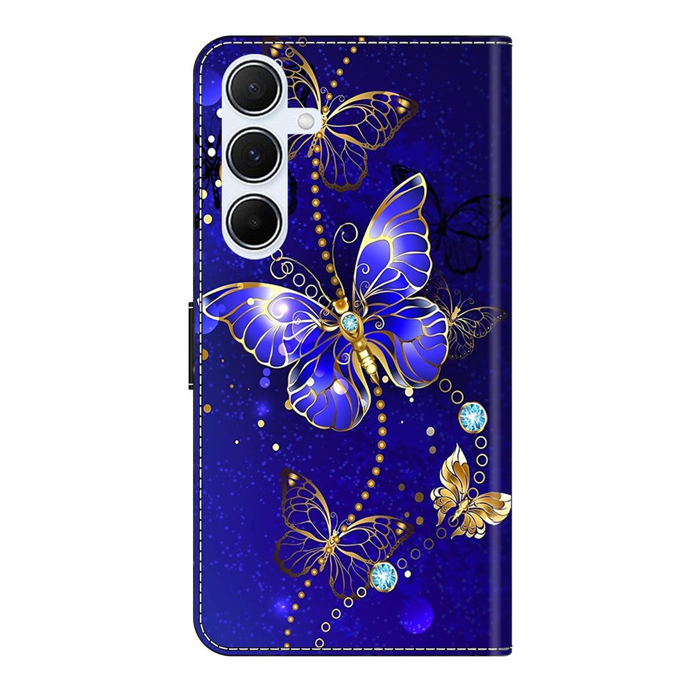 For-Samsung-Galaxy-A36-5G-/-A56-5G-Case-3D-Pattern-PU-Leather-Wallet-Phone-Cover-with-Stand-Diamond-Butterfly