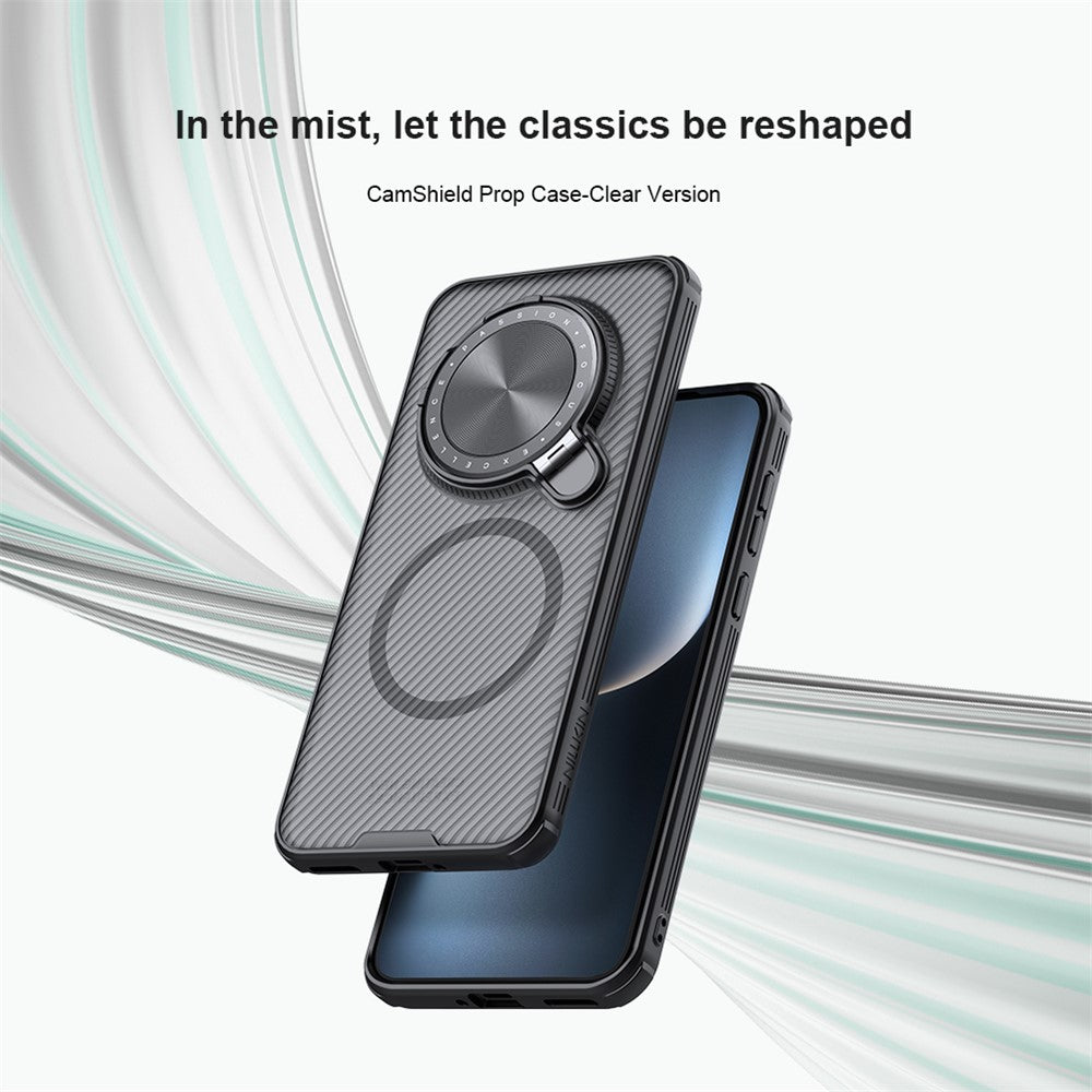 NILLKIN-Camshield-Prop-Magnetic-Translucent-Series-for-Honor-Magic7-Pro-5G-Case-Compatible-with-MagSafe-TPU+PC-Phone-Cover-with-Camera-Lid