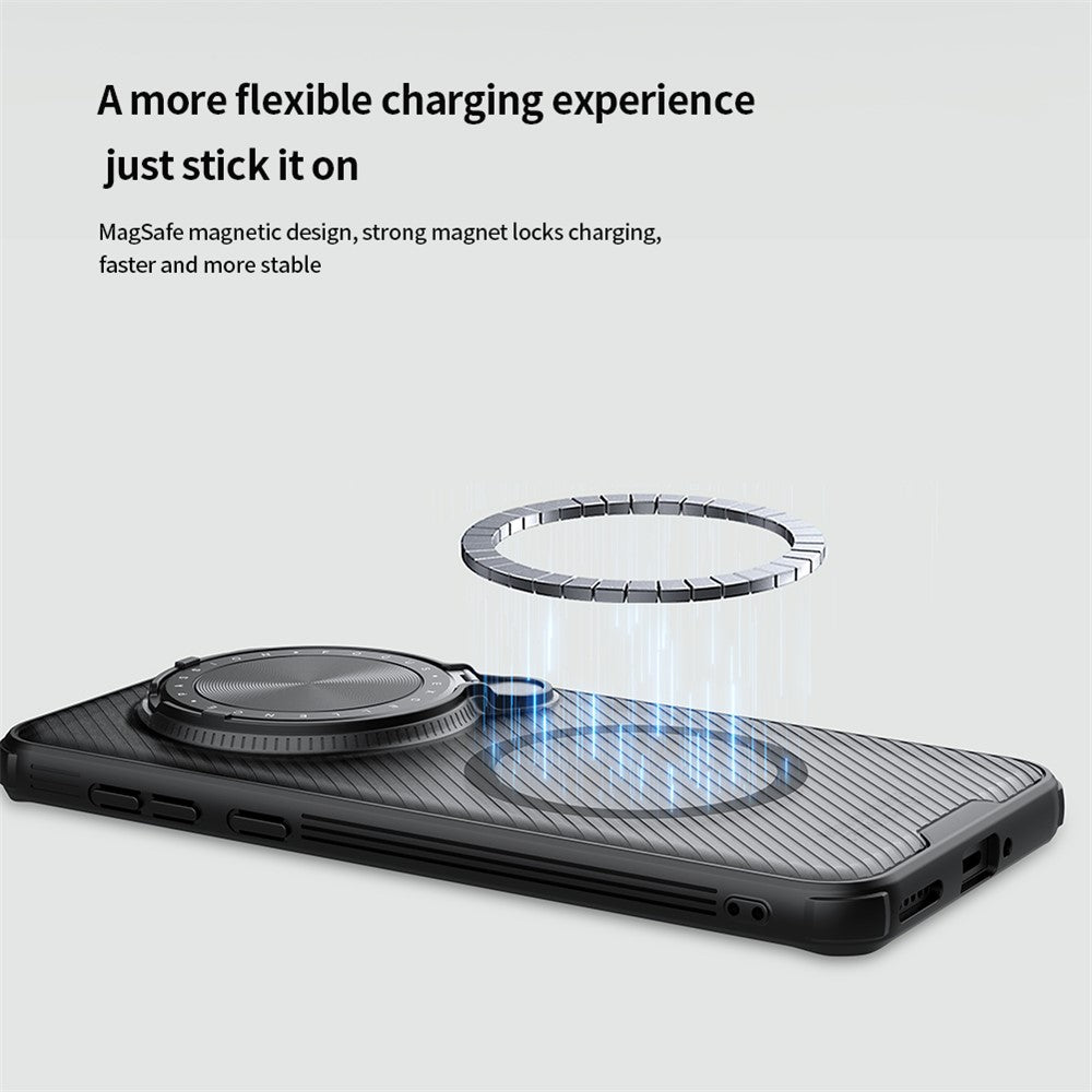 NILLKIN-Camshield-Prop-Magnetic-Translucent-Series-for-Honor-Magic7-Pro-5G-Case-Compatible-with-MagSafe-TPU+PC-Phone-Cover-with-Camera-Lid