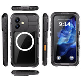 SHELLBOX-M-Series-For-iPhone-16-IP68-Waterproof-Case-Metal-Diving-Phone-Cover-Compatible-with-MagSafe-Black