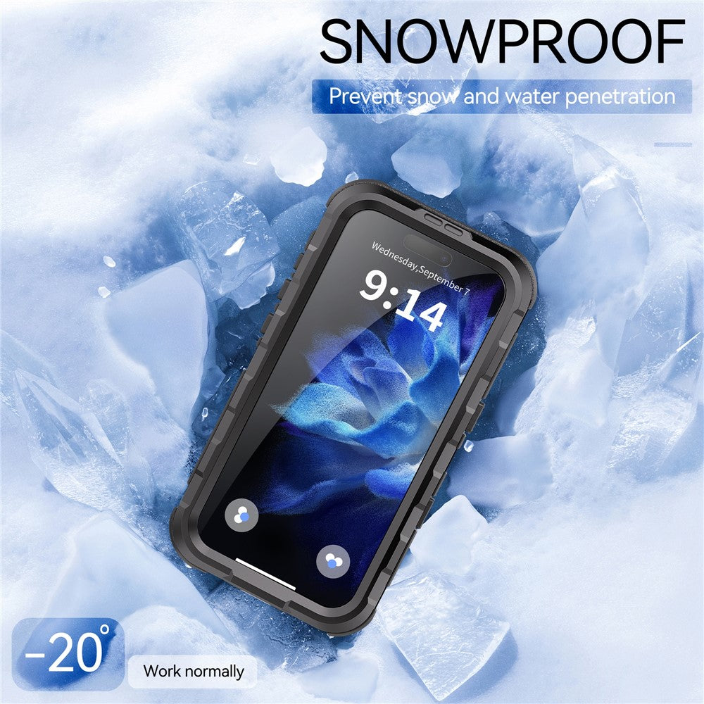SHELLBOX-M-Series-For-iPhone-16-IP68-Waterproof-Case-Metal-Diving-Phone-Cover-Compatible-with-MagSafe-Black