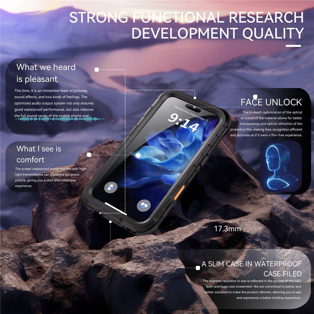 SHELLBOX-M-Series-For-iPhone-16-Pro-IP68-Waterproof-Case-Metal-Diving-Phone-Cover-Compatible-with-MagSafe-Black