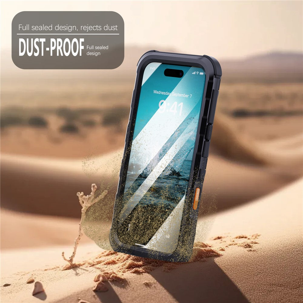 SHELLBOX-M-Series-For-iPhone-16-Pro-Max-IP68-Waterproof-Case-Metal-Diving-Phone-Cover-Compatible-with-MagSafe-Black