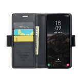 For-Samsung-Galaxy-S25-Leather-Case-CASEME-023-RFID-Blocking-3-Card-Slot-Mobile-Cover-Black