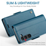 For-Samsung-Galaxy-S25-Leather-Case-CASEME-023-RFID-Blocking-3-Card-Slot-Mobile-Cover-Blue